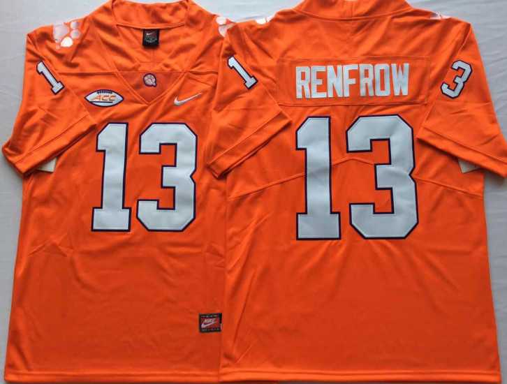 Clemson Tigers 13 Hunter Renfrow Orange Nike College Football Jersey,We sell and wholesale Clemson Tigers 13 Hunter Renfrow Orange Nike College Football Jersey on line form chian!